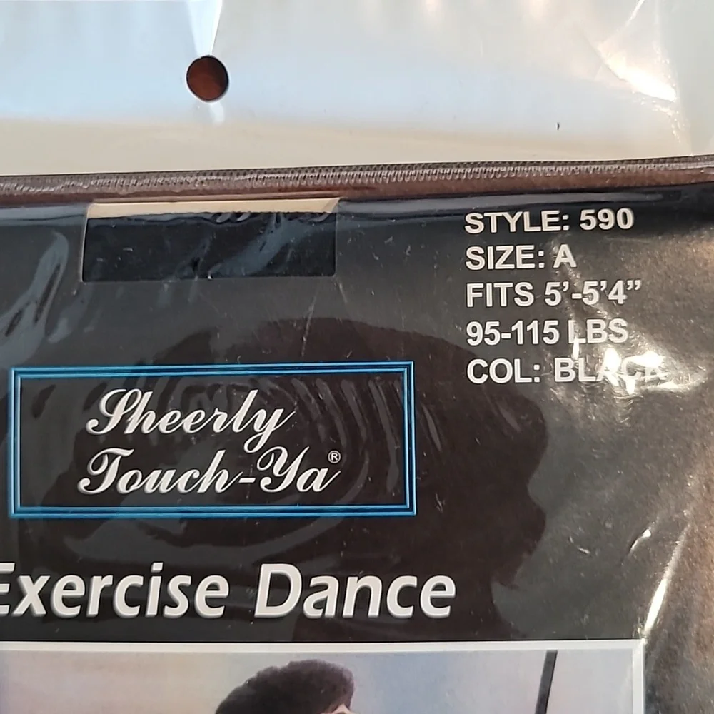 Sheerly Touch Ya Shimmery Lycra Tights Exersize Dance New